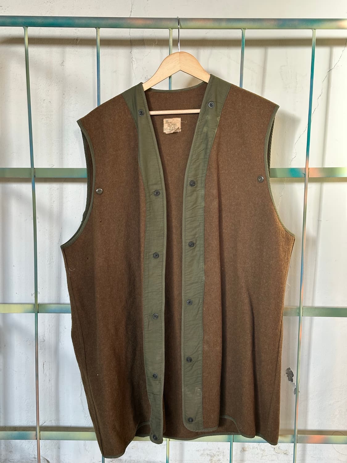 80년대 미군 소방관 덕코트 & 울 라이너 세트 (LARGE, LONG) 상품이미지7