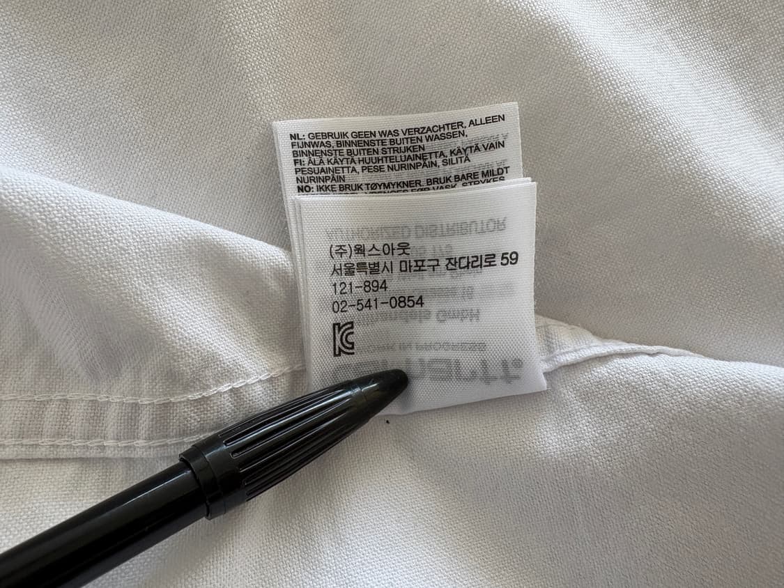 칼하트 WIP Raymond 셔츠 화이트 L 상품이미지8