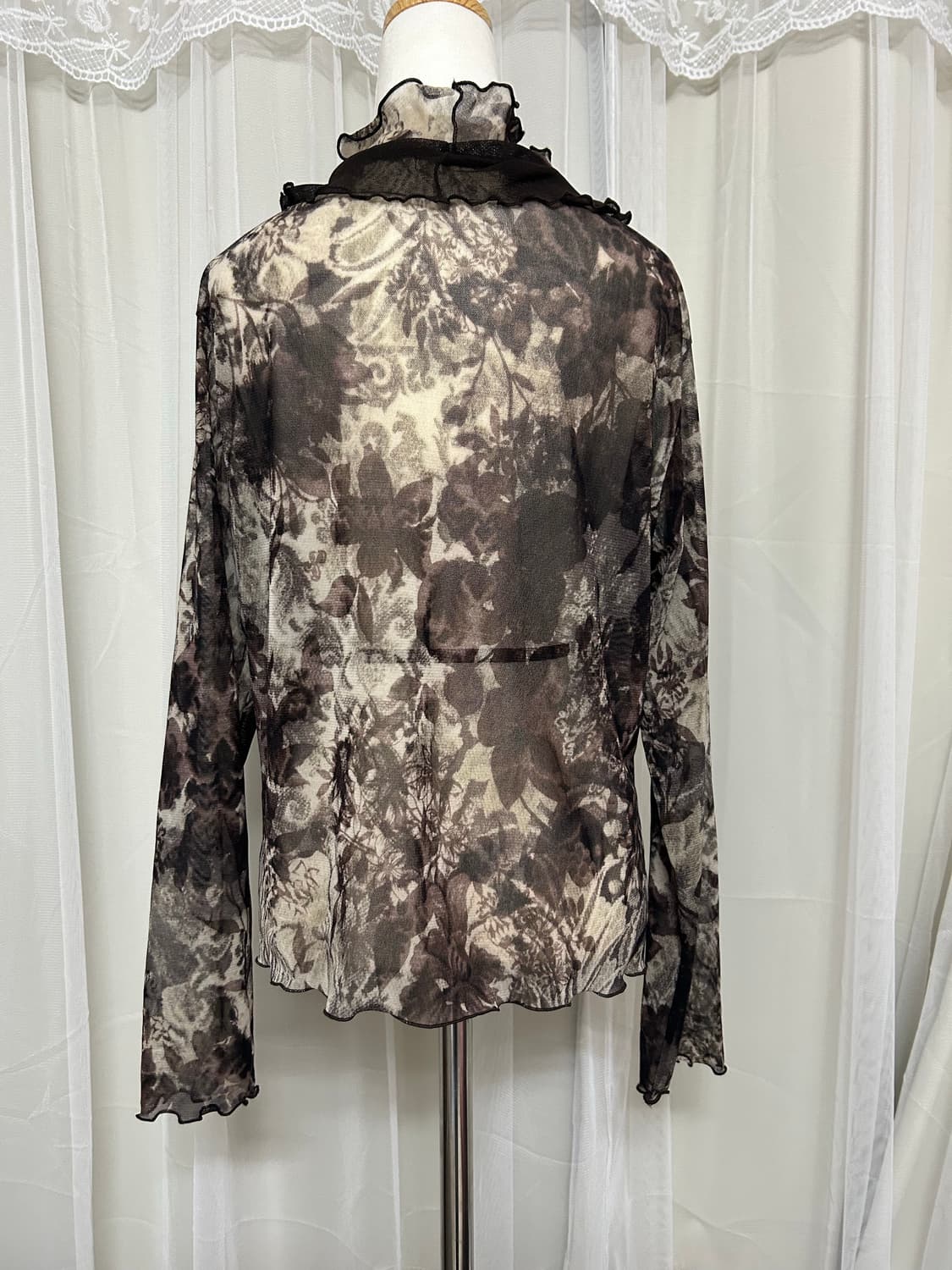 오즈온깔 오리엔탈 시스루 블라우스  상품이미지3