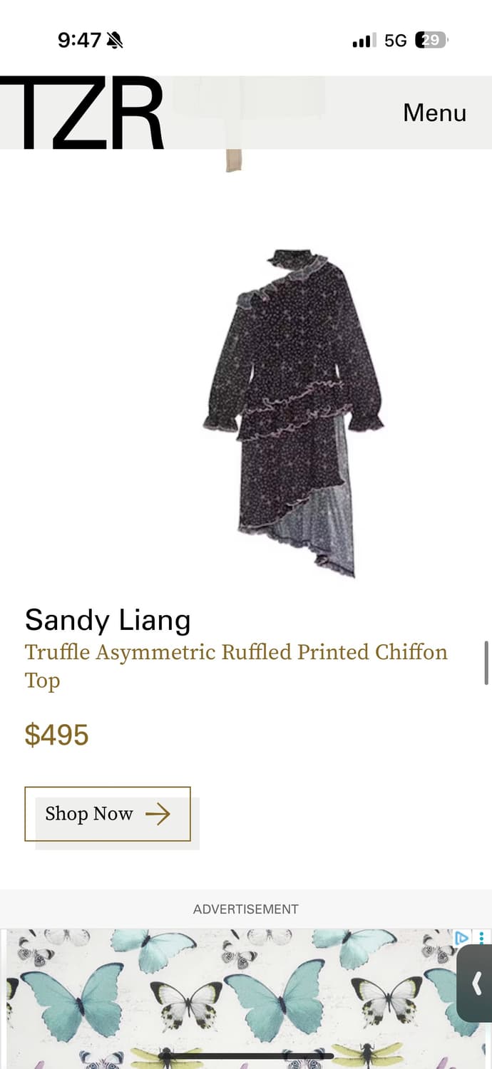 샌디리앙 쉬폰 프릴원피스 55 정품  상품이미지4