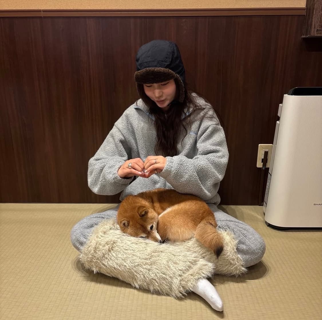 러브바이무드 홈커밍 플리스 셋업 그레이 상품이미지4