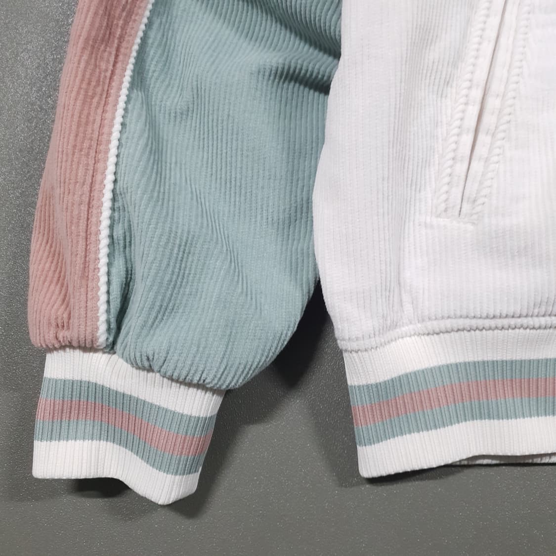 CGP 코드그라피 신형 23FW 코듀로이 배색 바시티 자켓 크림 M 상품이미지3