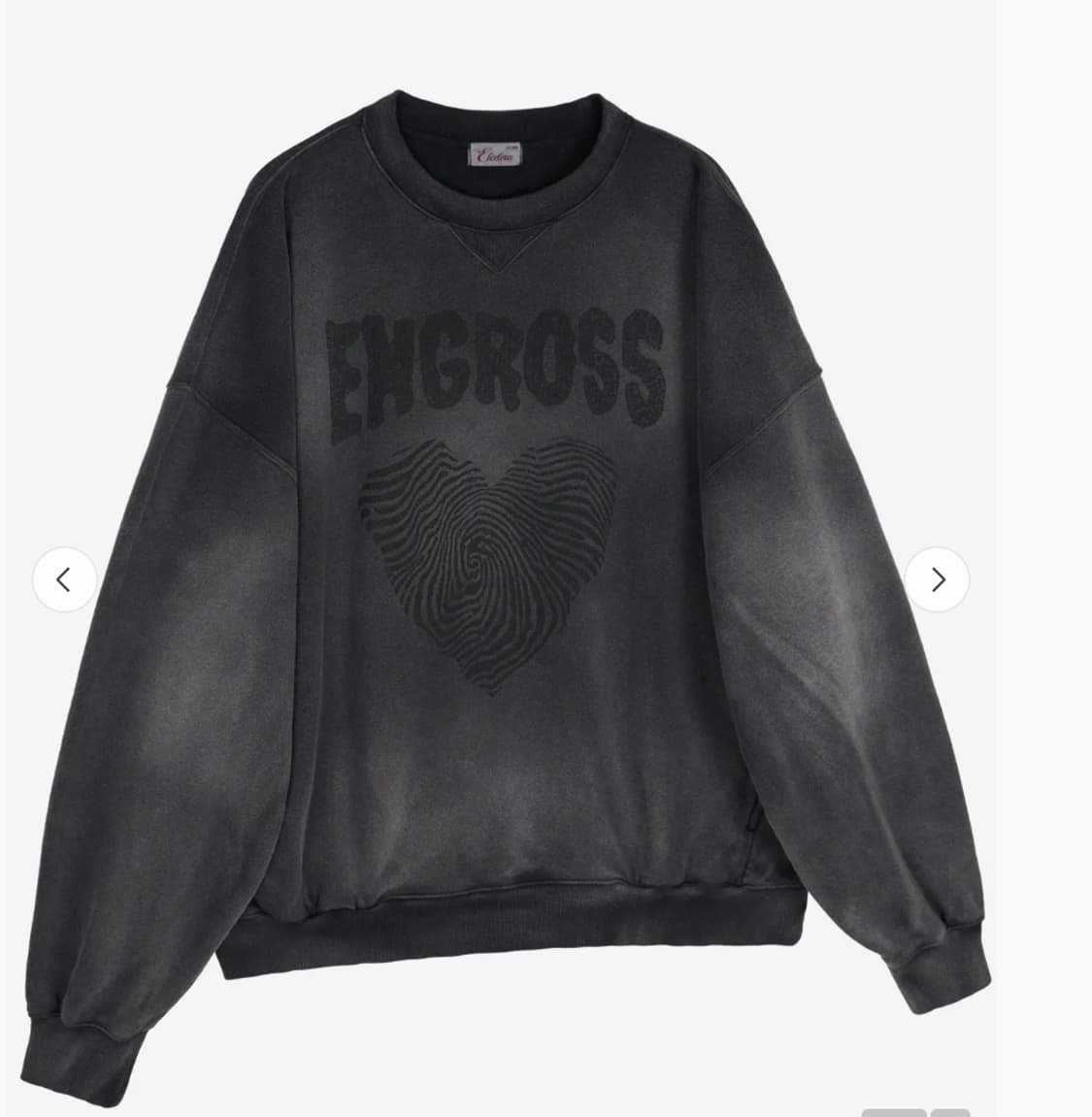 (이티씨이)
ENGROSS SWEATSHIRTS (CHARCOAL) 상품이미지1