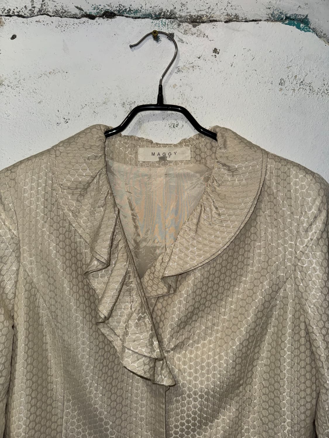 도트 프릴 코트 상품이미지2