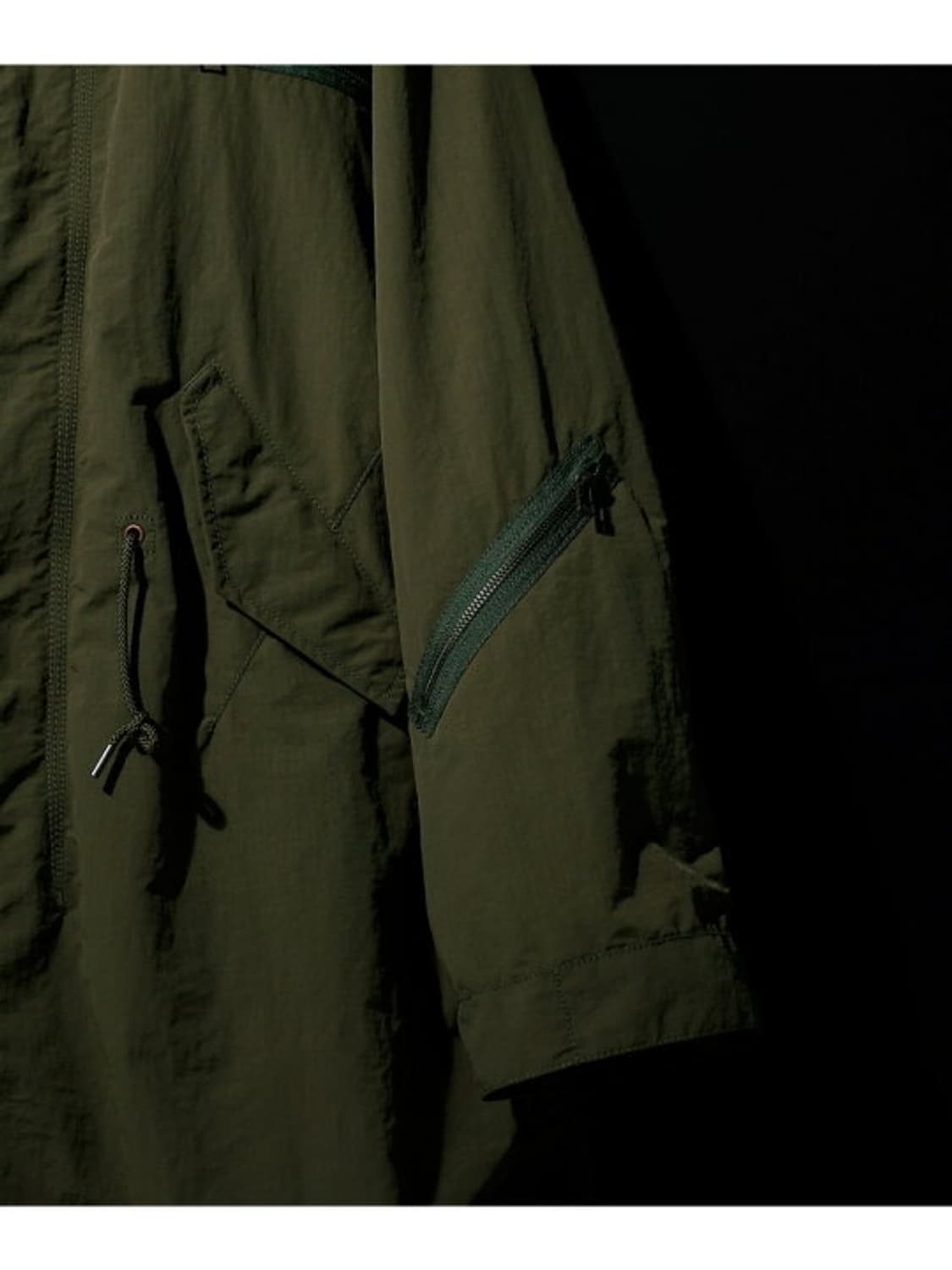 넘버나인 마이크로 립스톱 피쉬테일 스탠롱코트 모즈코트 상품이미지6