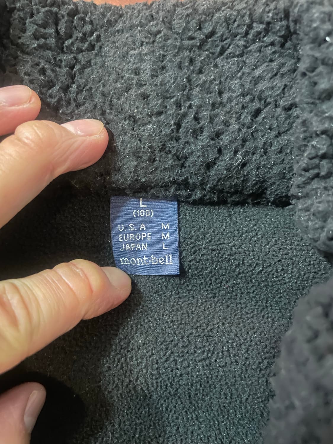 몽벨 플리스 블랙 L 상품이미지6