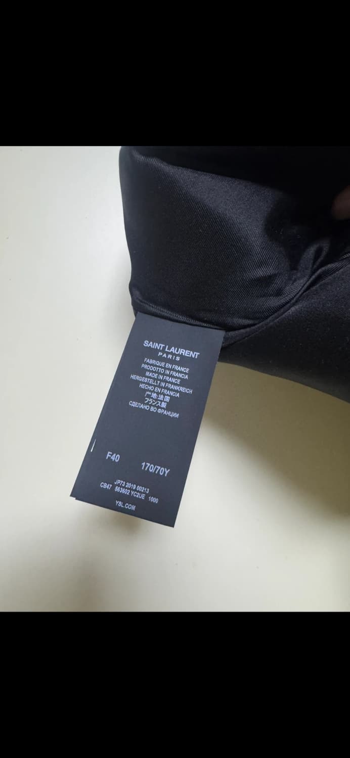 생로랑 19시즌 사이드집 레더 팬츠 상품이미지3