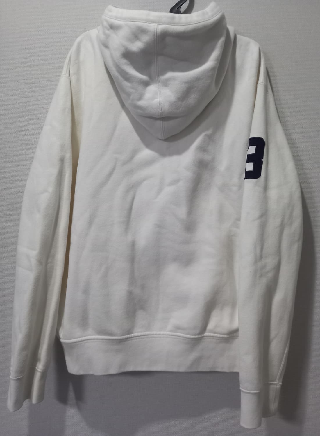 폴로 POLO 빅포니 화이트 체크 후드집업 105/XL 상품이미지3