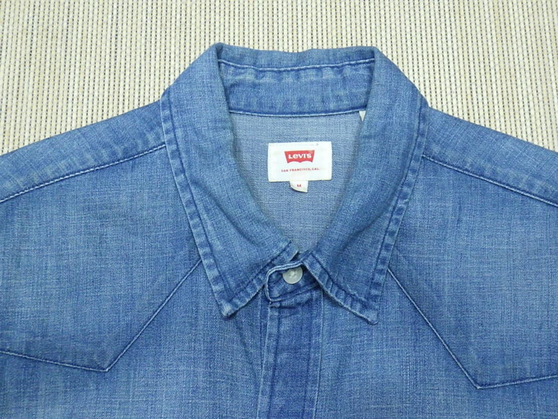 (M/95) 리바이스 Levis 남성 청 데님 포켓 남방 상품이미지6