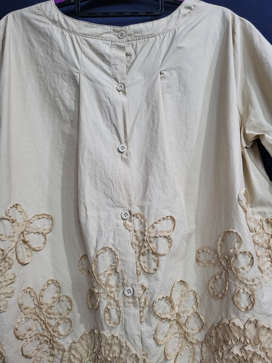 코튼면 A라인 블라우스 상품이미지5