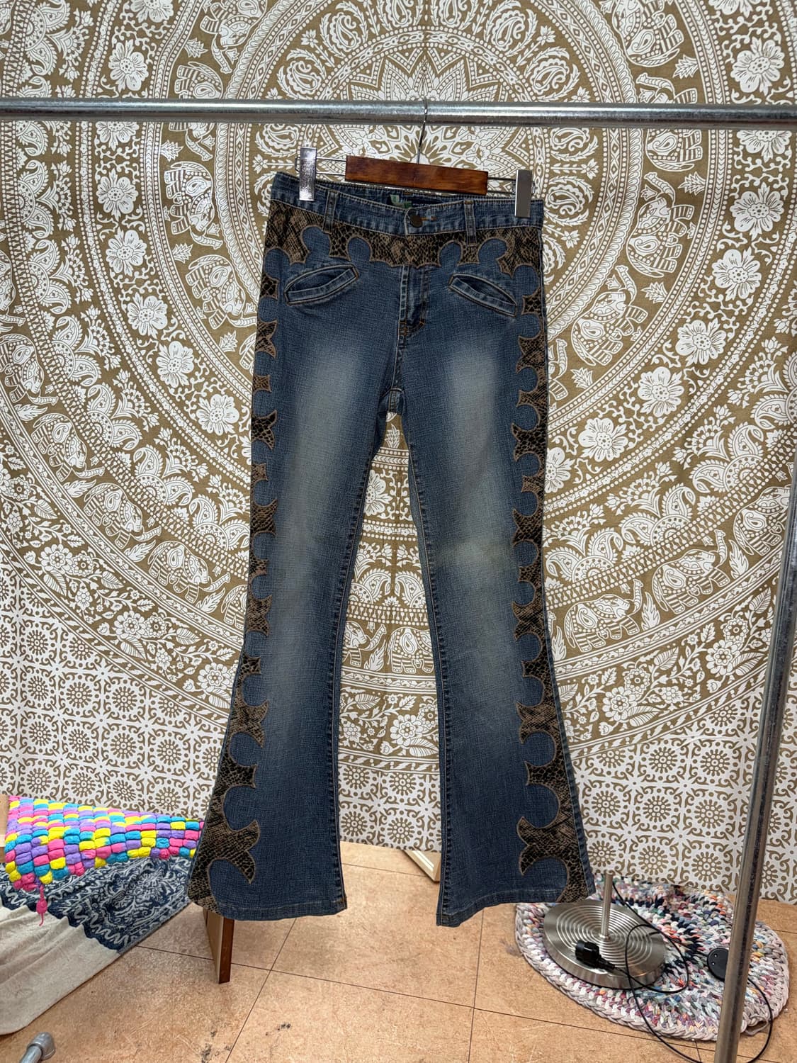 빈티지 여성 디테일 부츠컷 데님팬츠 상품이미지3