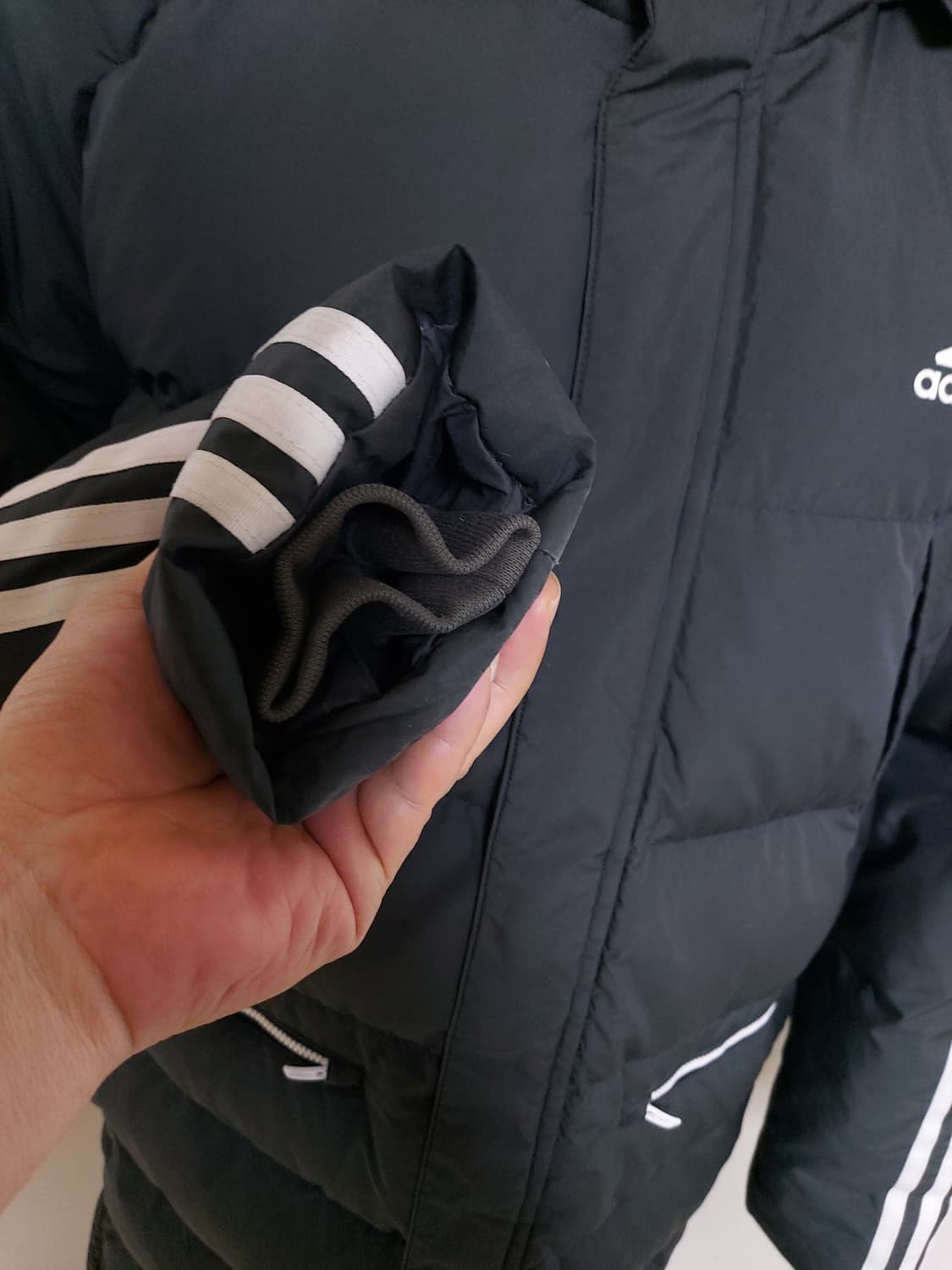 아디다스 키즈 LK J 3S 롱 다운 GG3650 롱패딩(160) 상품이미지5