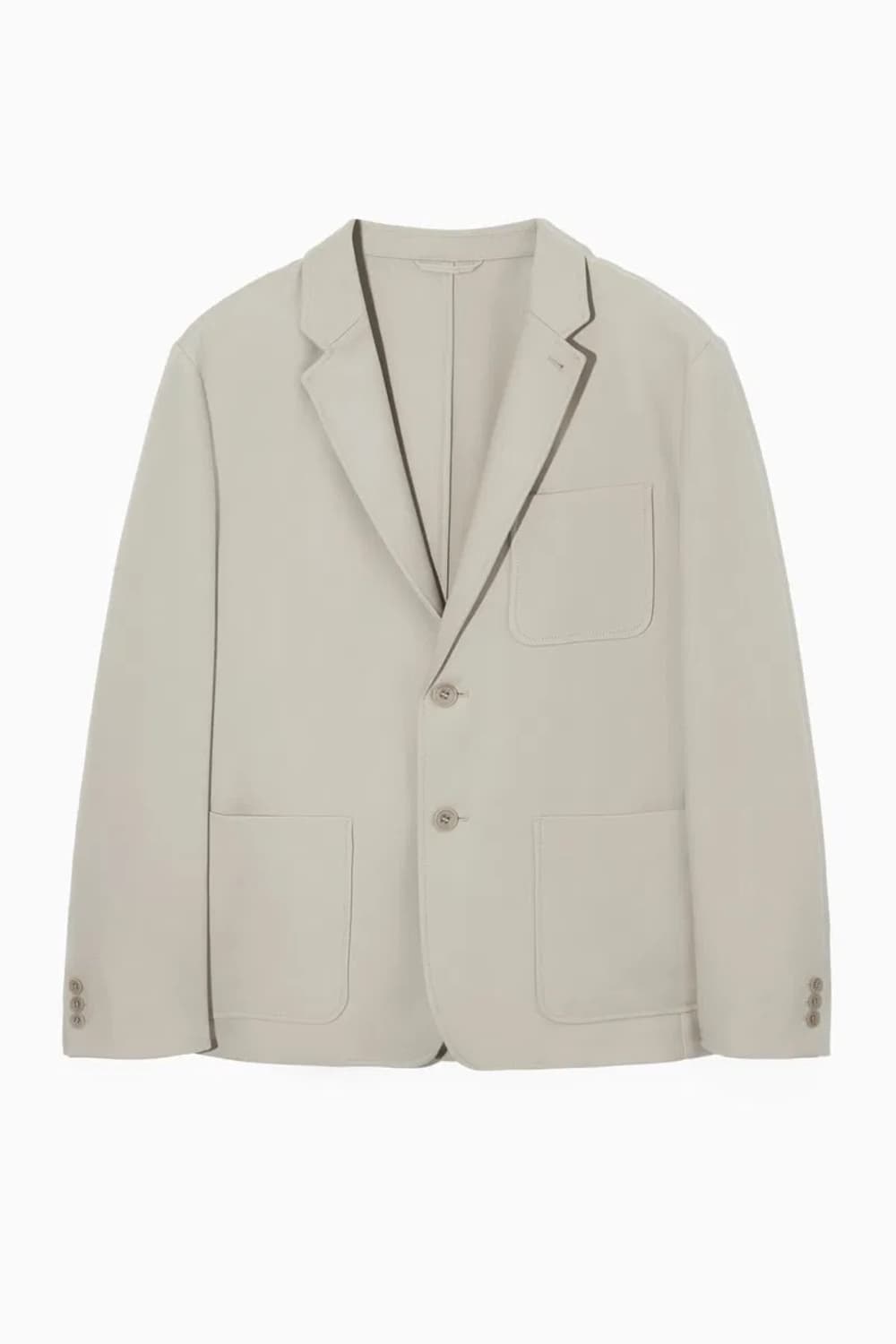 COS 남성 코튼 트윌 싱글 브레스트 블레이저 (베이지/50, 새상품) 상품이미지10