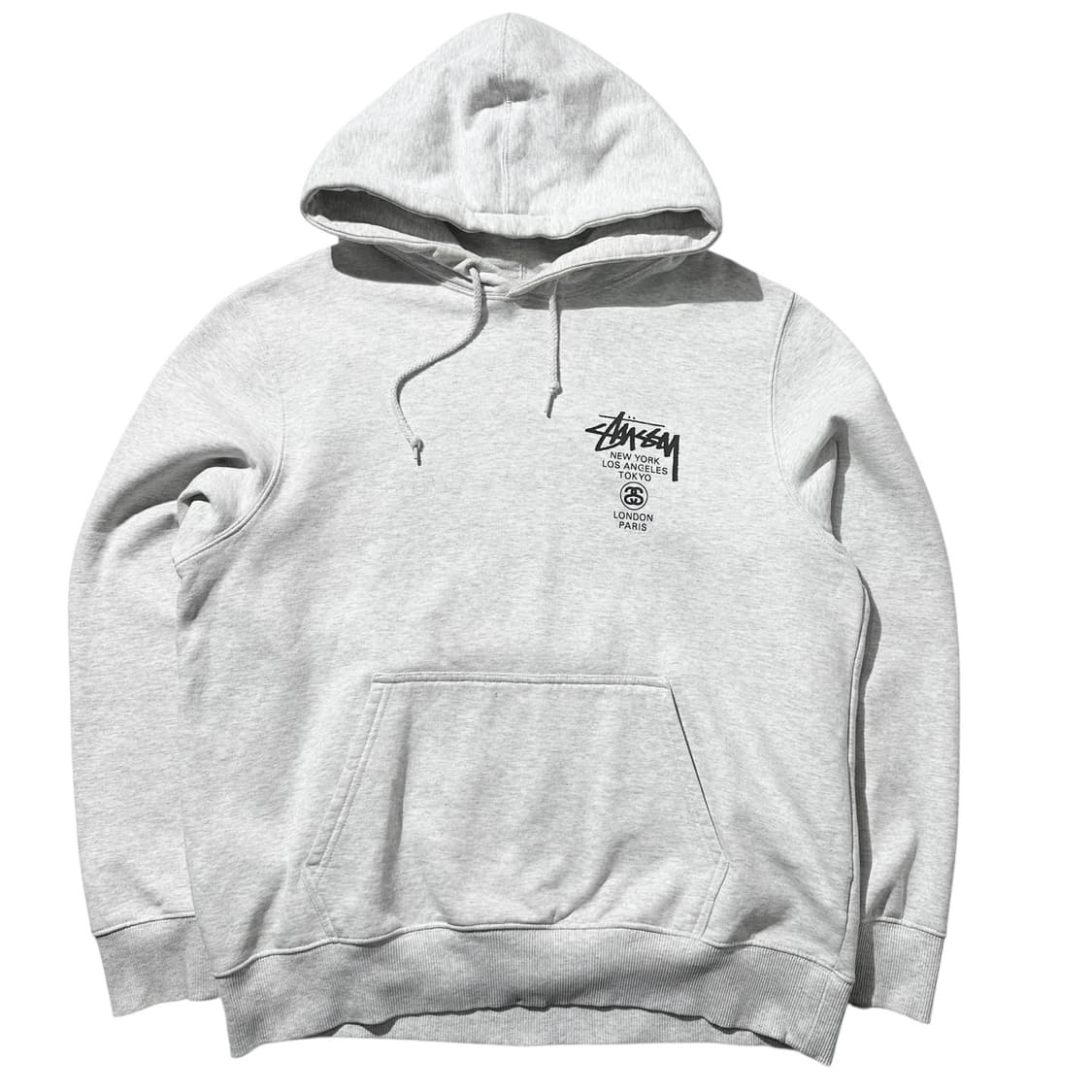 스투시 월드투어 후드 애쉬헤더 상품이미지2
