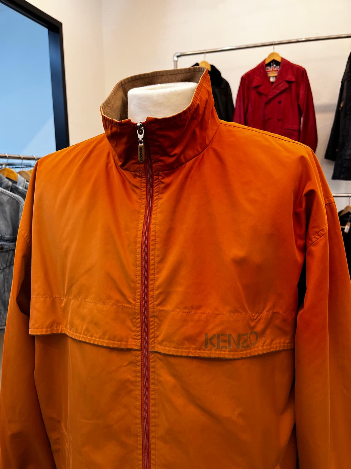 겐조 골프 바람막이 자켓 오렌지 상품이미지3