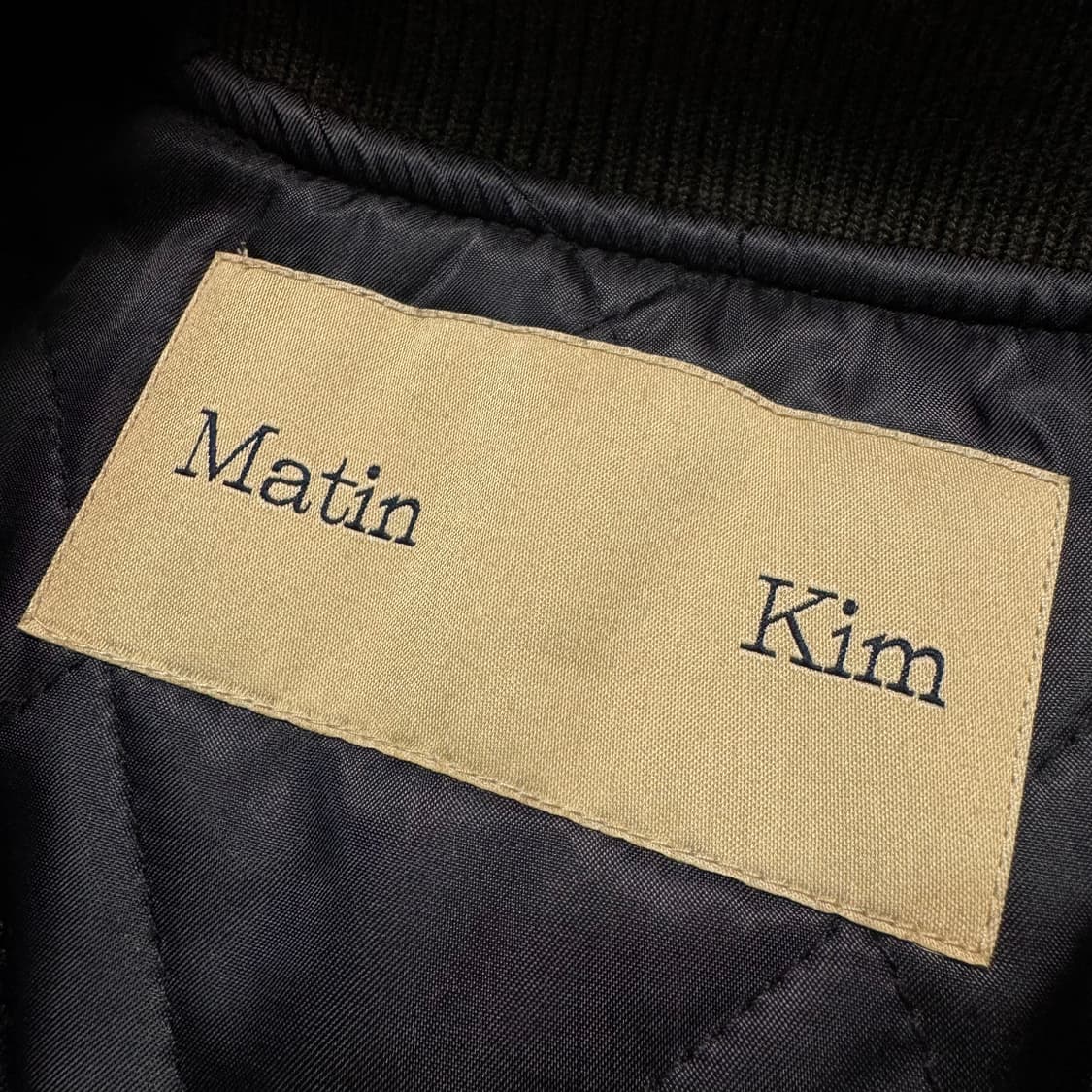 Name : 마뗑킴 후면 스펠아웃 스타디움 바시티자켓 :)  상품이미지5