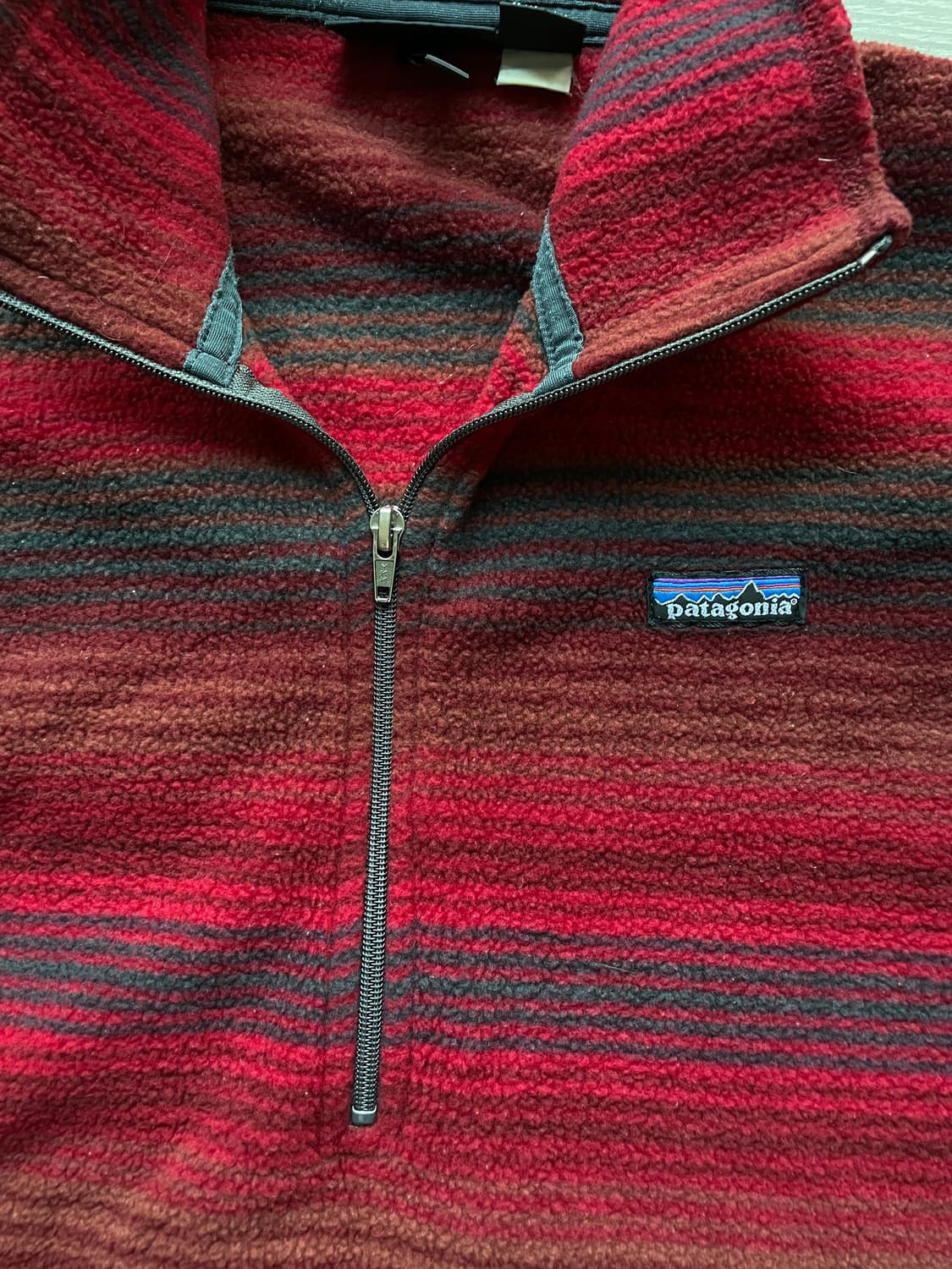 90s 파타고니아 신칠라 집업 레드 스트라이프 빈티지 patagonia 상품이미지4