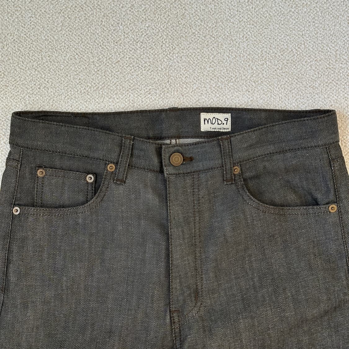 모드나인 Khaki jeans - MOD4 crop 상품이미지3