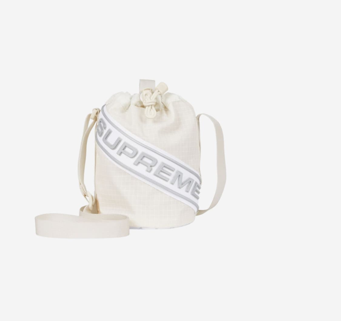 Supreme Small Cinch Pouch White - 23FW 상품이미지1