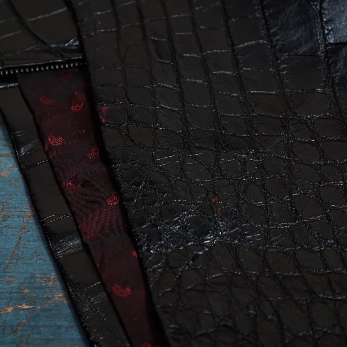 리얼 악어가죽 테일러드 베스트 상품이미지10