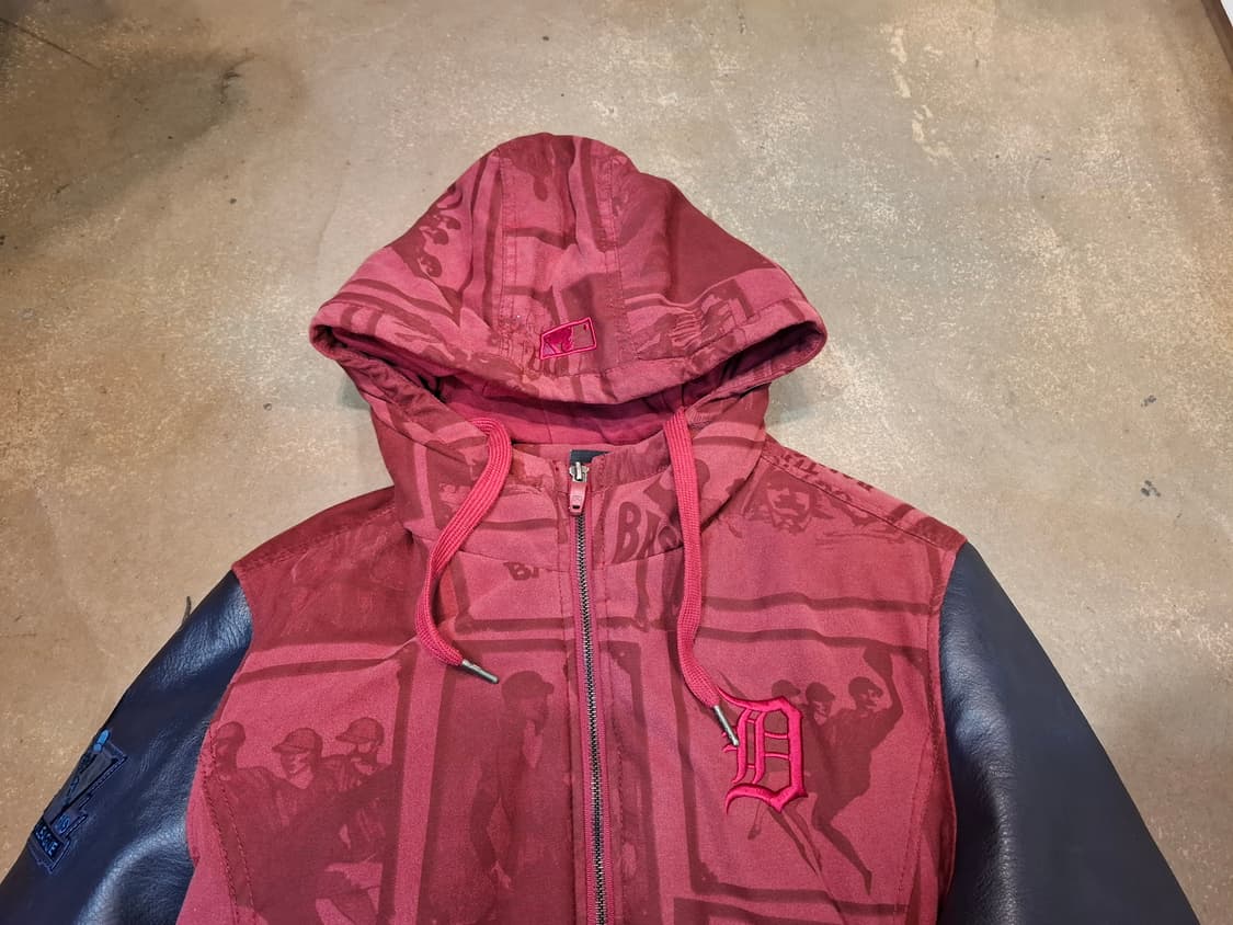 MLB 레더 후드 바시티 스타디움 자켓 상품이미지2