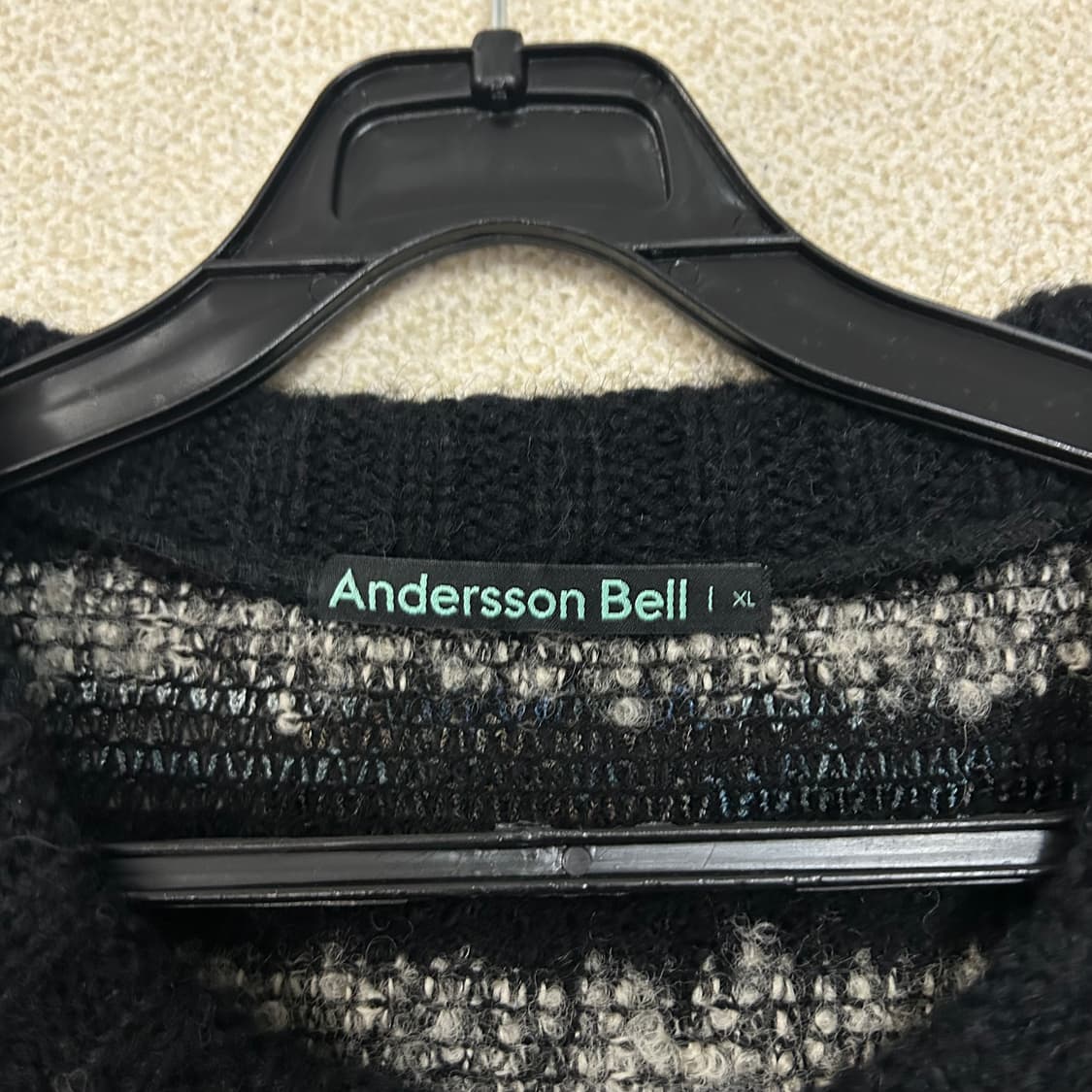  (XL) 앤더슨벨 스트라이프 패턴 니트조끼  상품이미지5