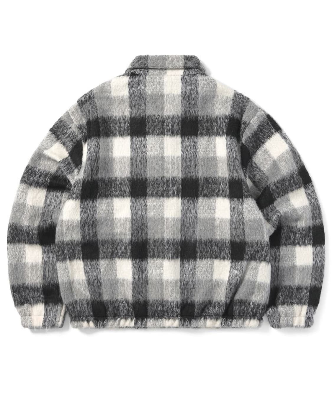 Brushed Check Zip Jacket Black  상품이미지5