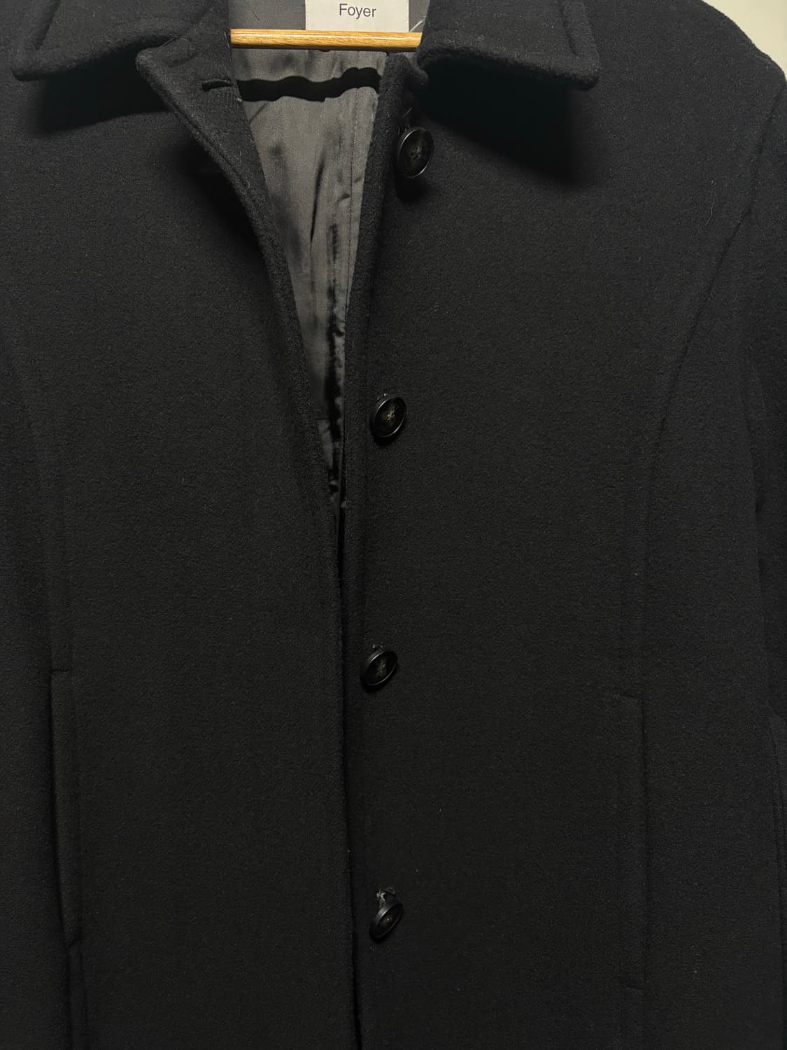 포이어 블랙 코트 상품이미지2