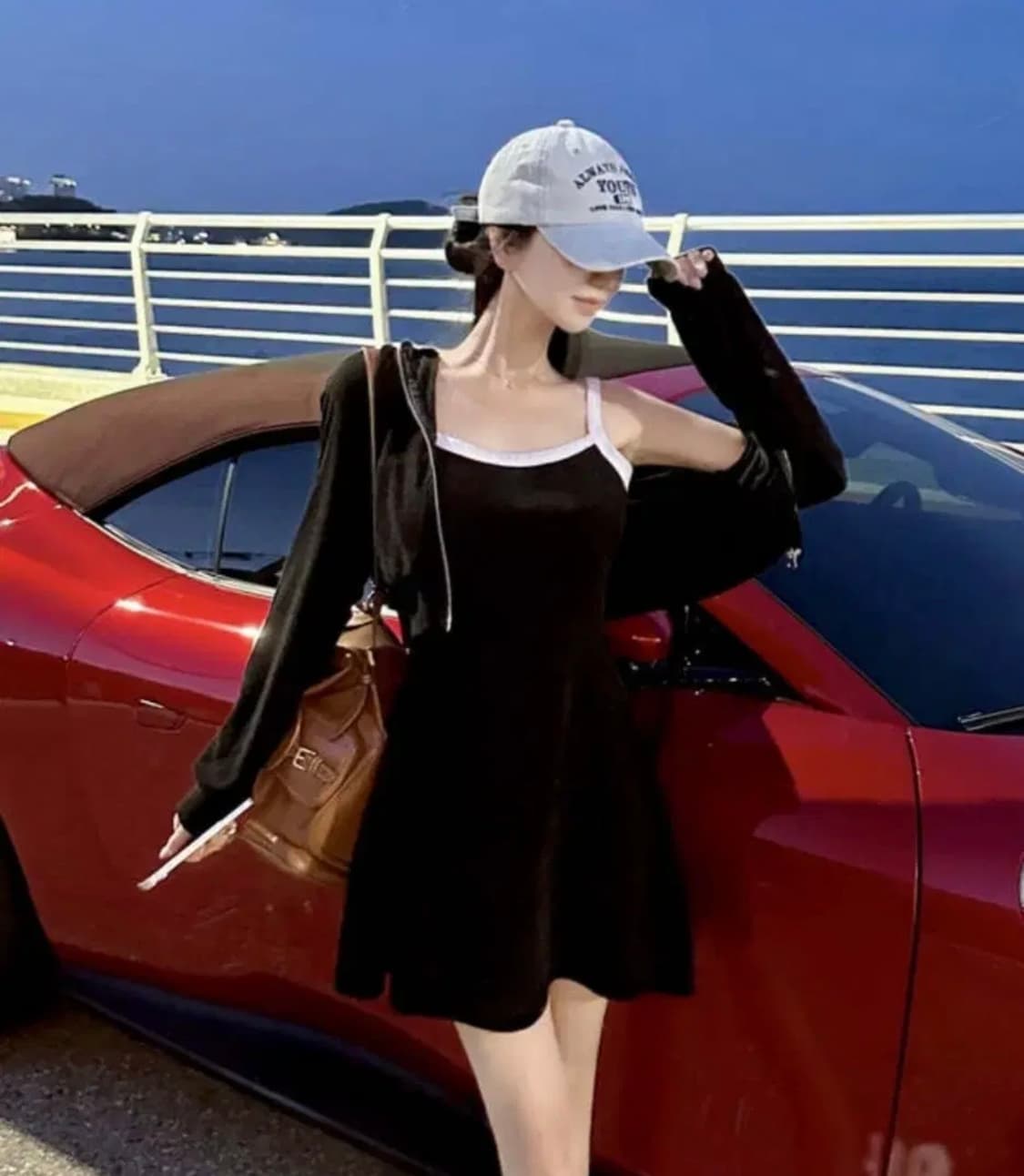 메이윤 후드집업+스커트 셋업 상품이미지1