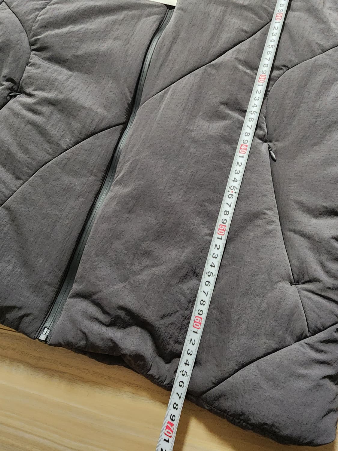 에잇세컨즈후드절개경량패딩점퍼차콜L 상품이미지8