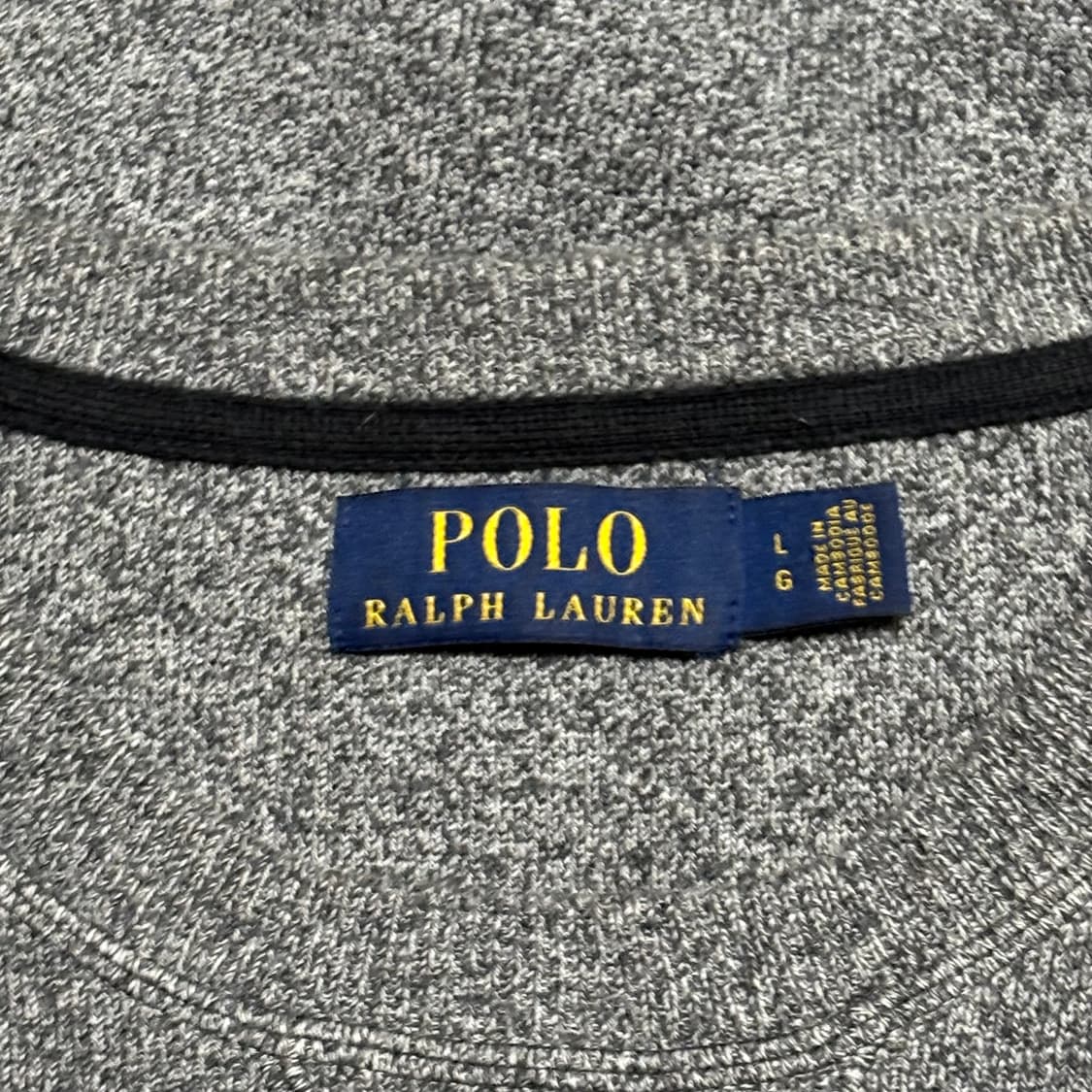L 폴로랄프로렌 차콜 코튼 니트 상품이미지4