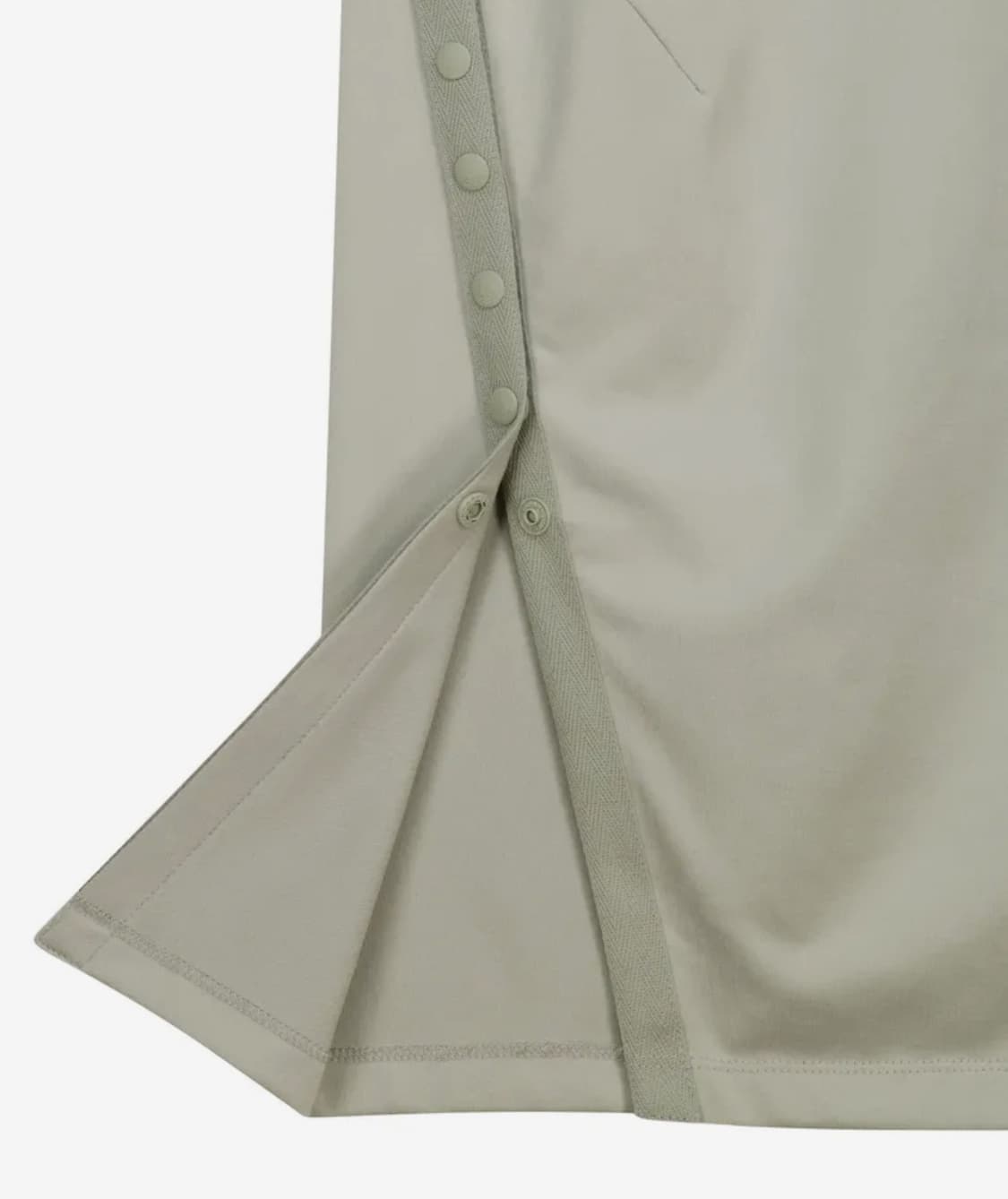 OJOS Button Slit Midi Skirt Mint Grey 상품이미지3