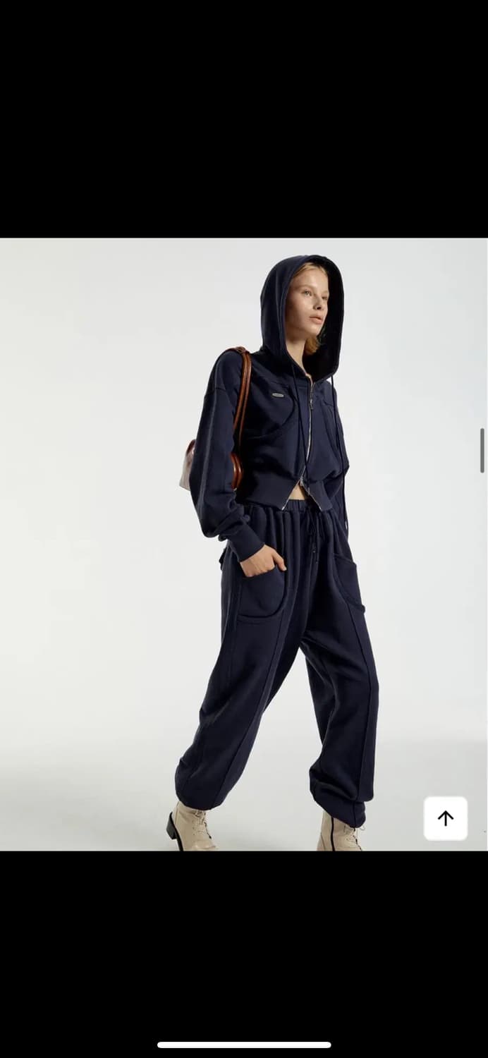 시티브리즈 더블지퍼후드집업, 포켓밴딩조거팬츠 셋업 상품이미지2