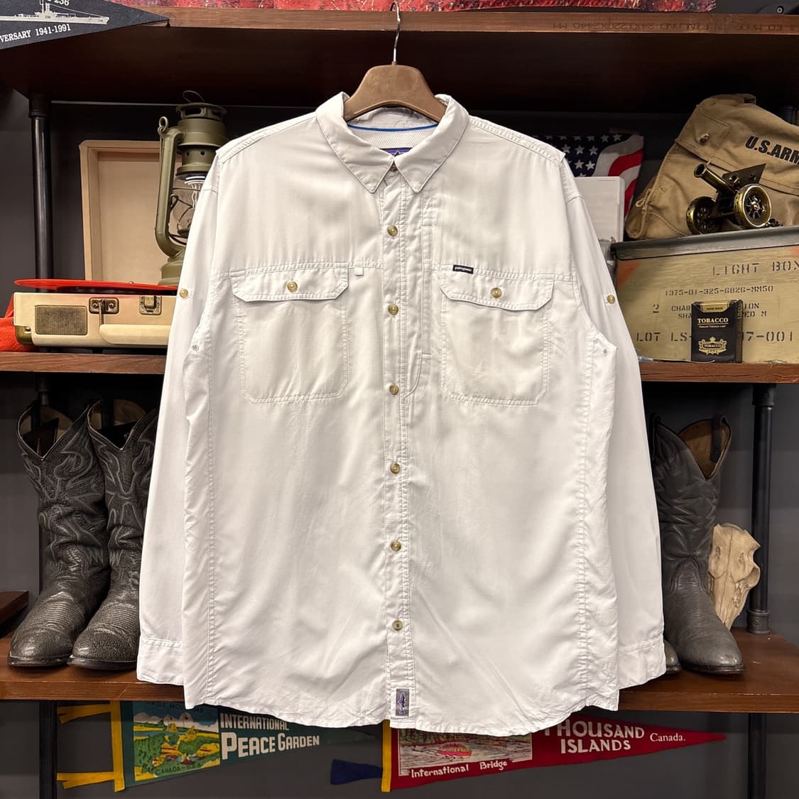 파타고니아 PFG라인 아웃도어 피싱셔츠 썬 프로텍션 넥카라 N956 상품이미지1