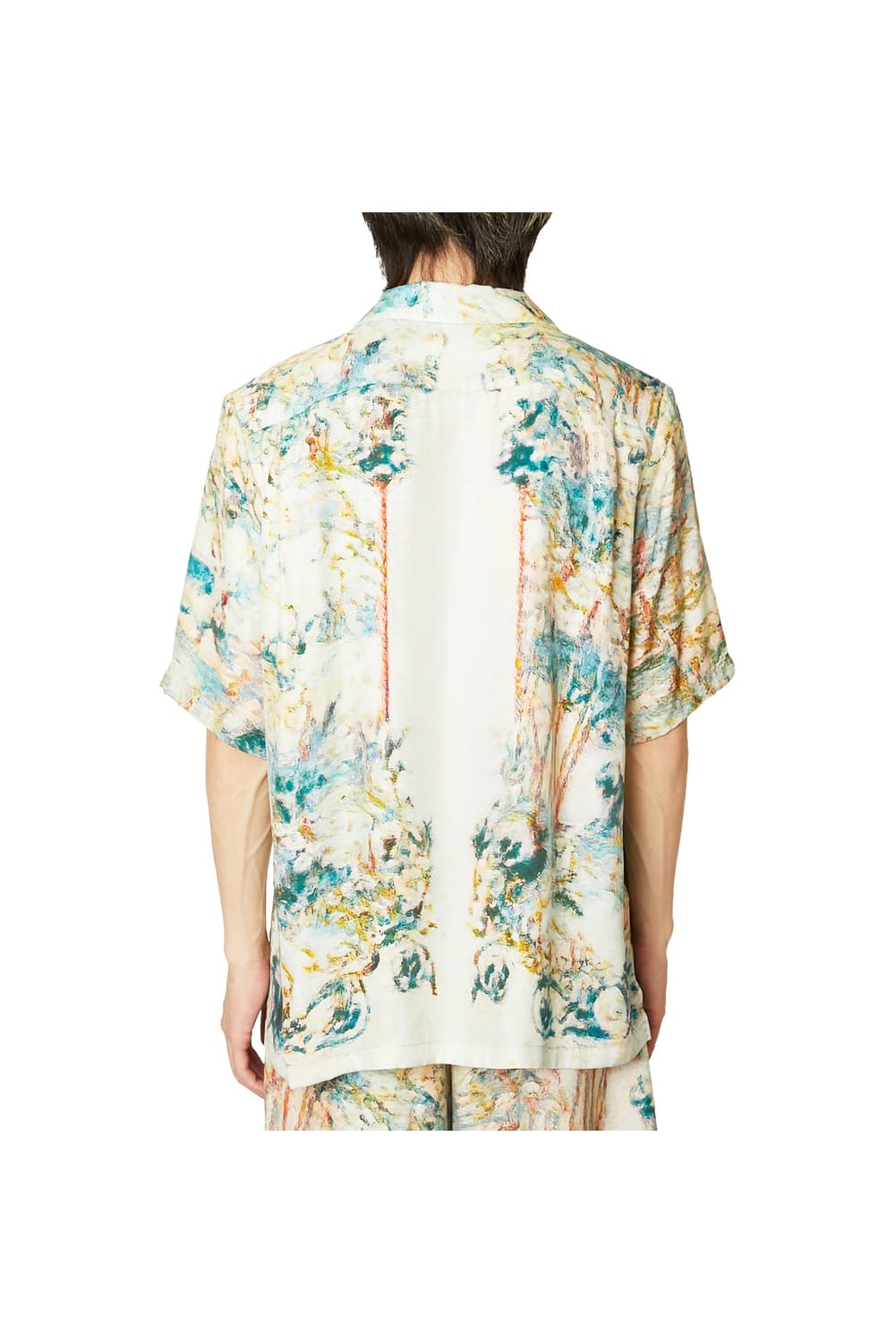 새상품 TAAKK 탁 베이지 실크 오픈 카라셔츠  상품이미지4