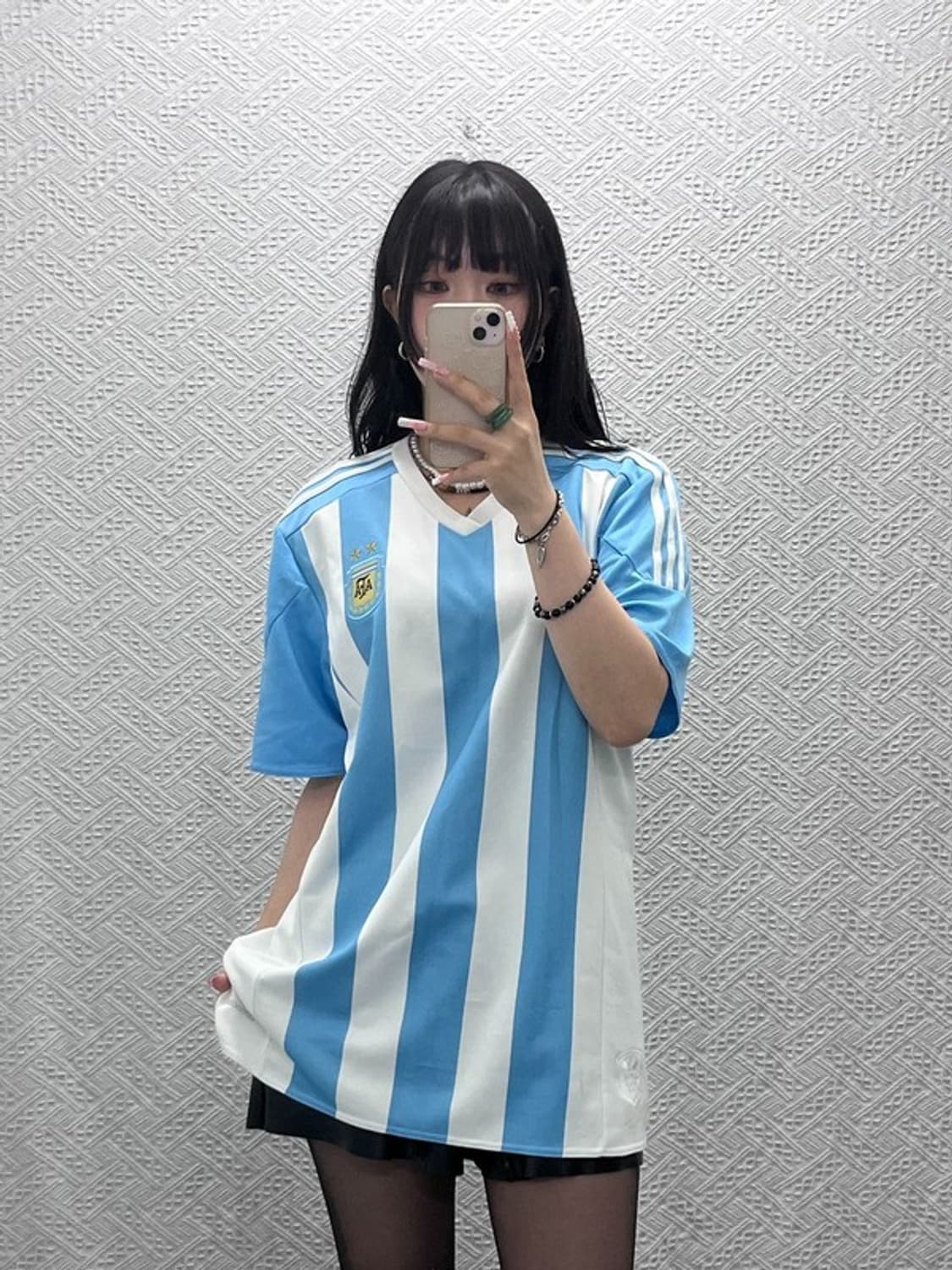 아디다스 올드스쿨 레트로 아르헨티나 유니폼 반팔티 L C12263 상품이미지2