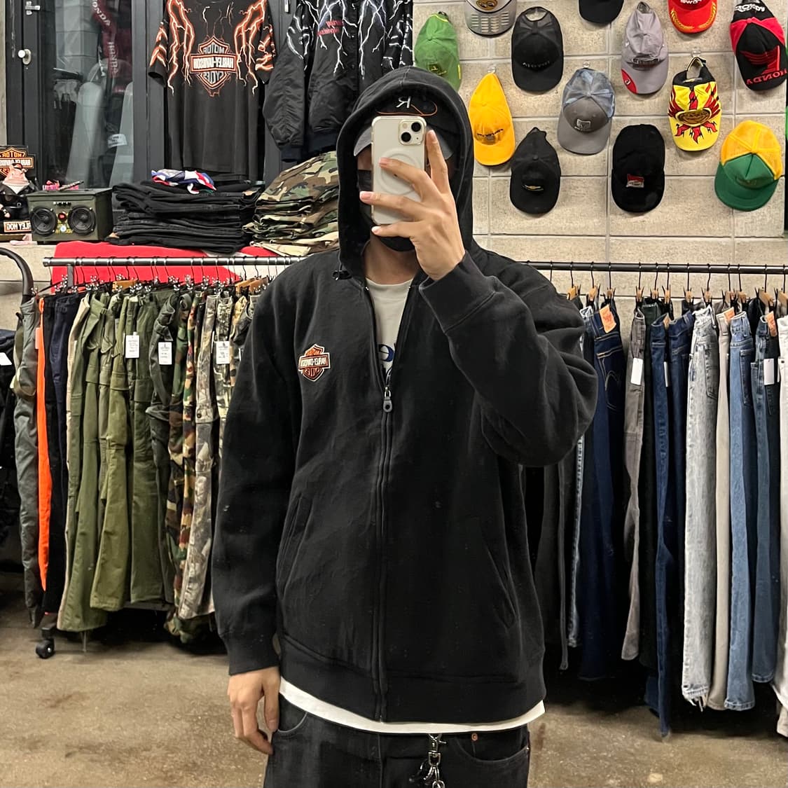 할리데이비슨 로고 후드 집업 (105) 상품이미지6