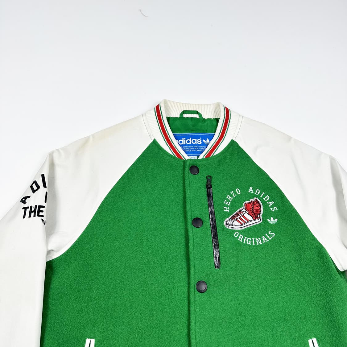 아디다스 오리지널 그린 바시티 스타디움 자켓 (S) 상품이미지1