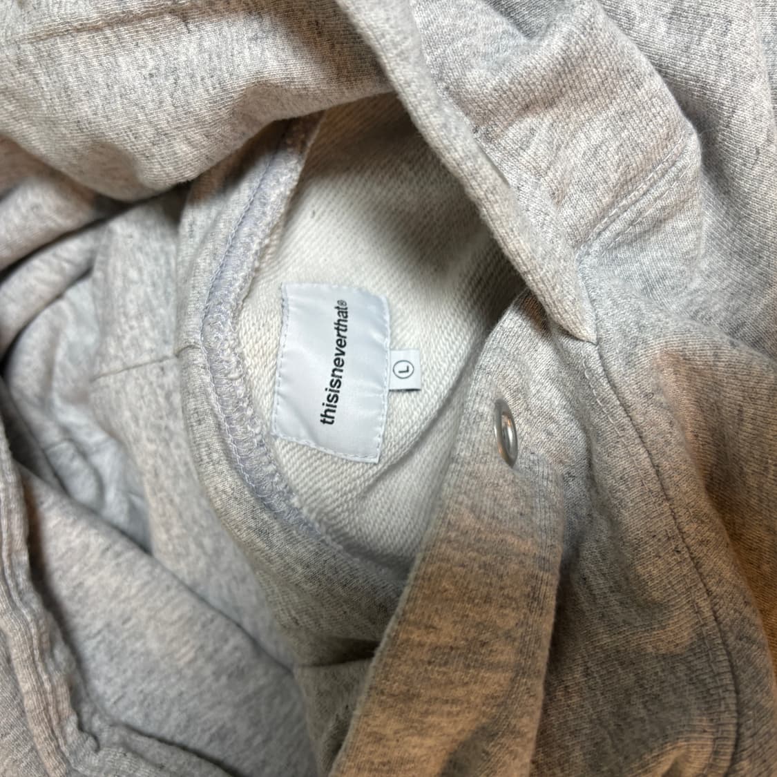 Thisisneverthat 나시형 후드티 L 회색 상품이미지2