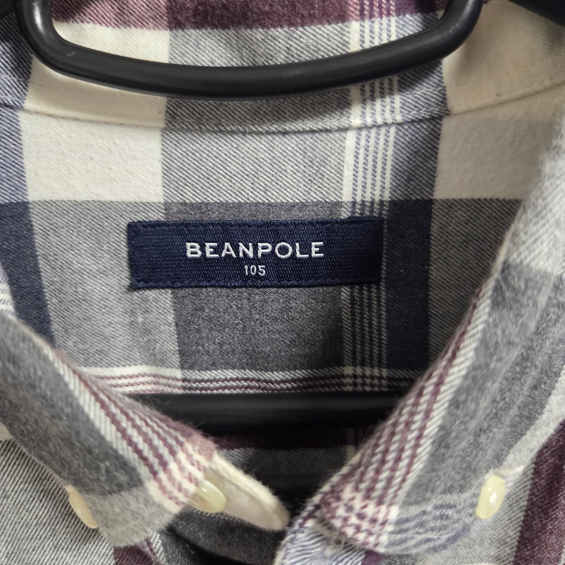 Beanpole 빈폴 플란넬 체크 셔츠 L(100) 상품이미지3