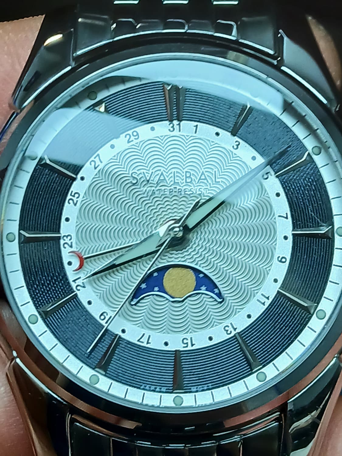 스발바르 문페이즈 쿼츠시계입니다. 상품이미지2