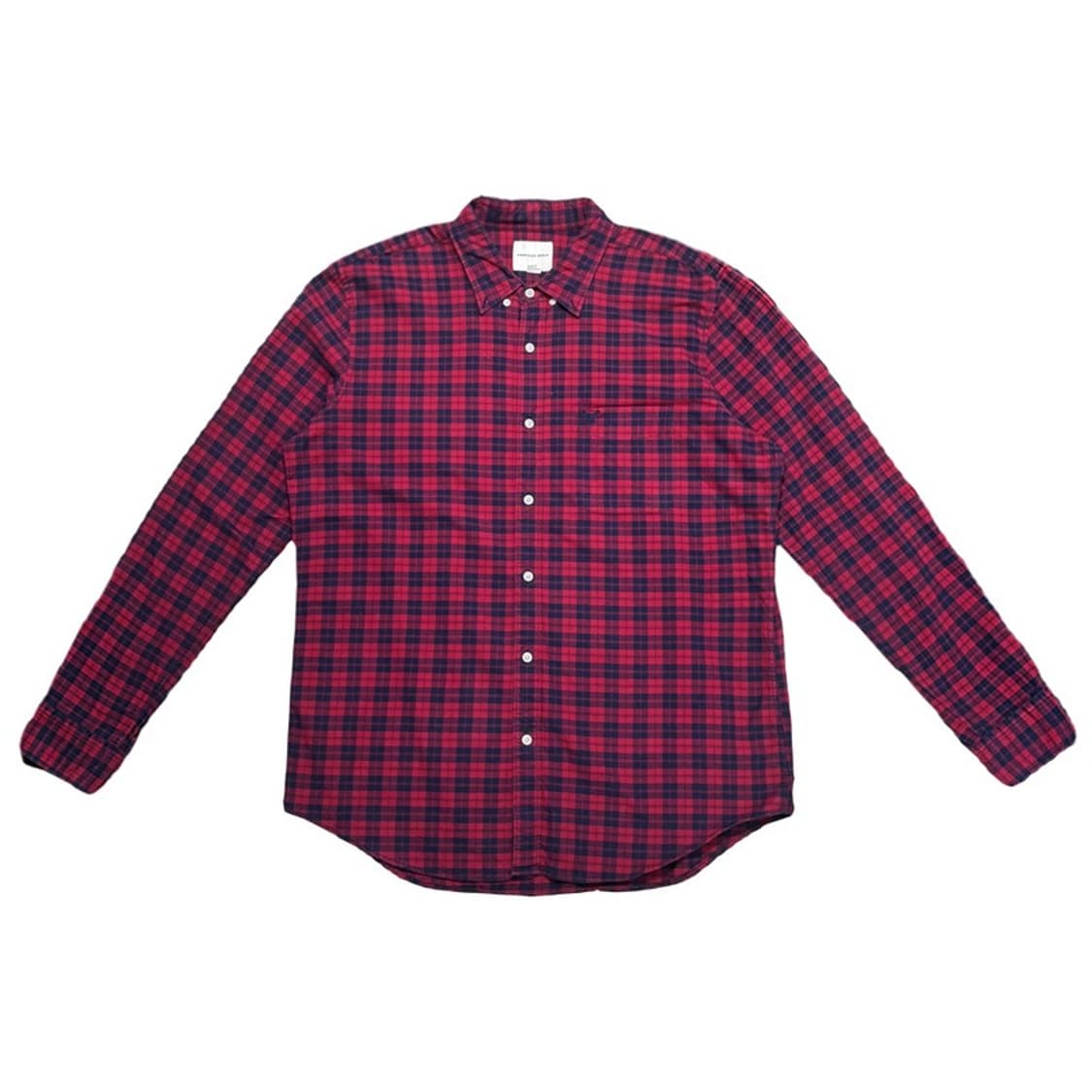 AMERICAN EAGLE 체크 셔츠 레드 XL 상품이미지1