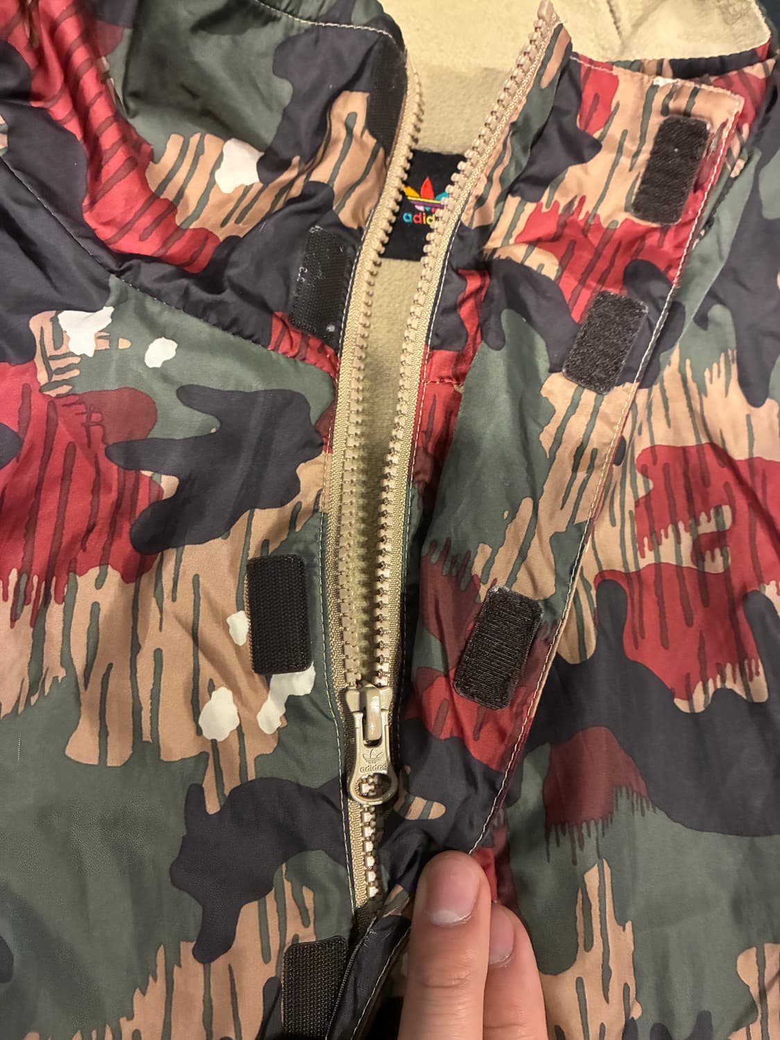 2XL) 아디다스 퍼렐 윌리엄스 카모 아노락 하프집업 상품이미지3