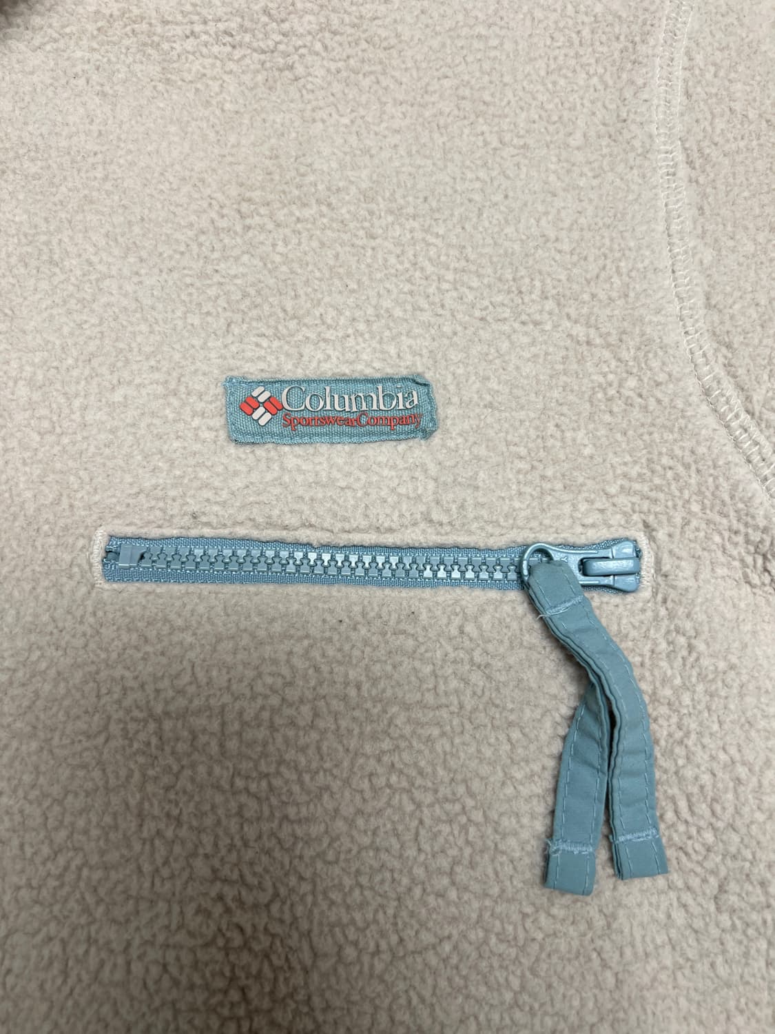 [L] Columbia 후드 플리스 베이지 상품이미지3