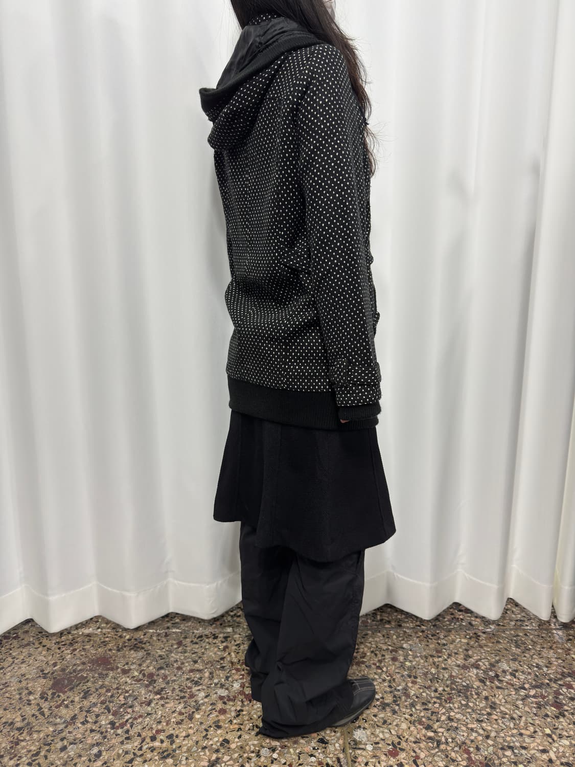 dot design coat jacket 상품이미지6