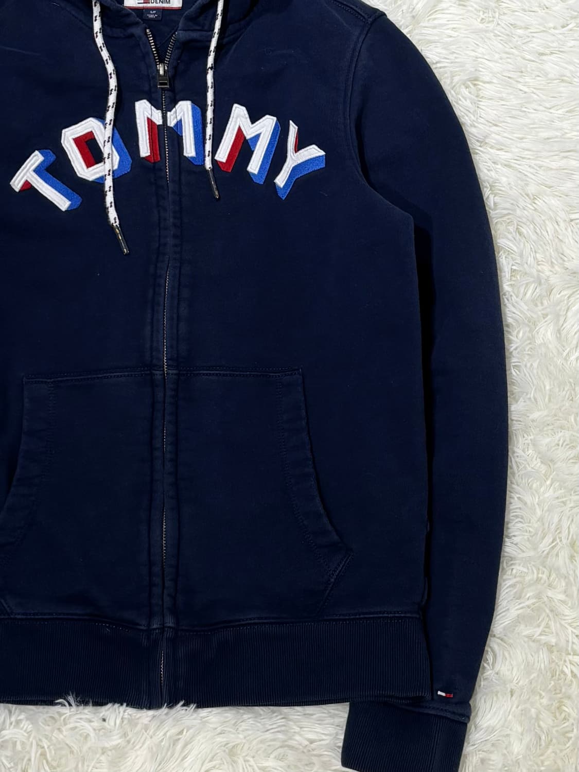 타미힐피거 빅로고 네이비 후드집업 상품이미지6