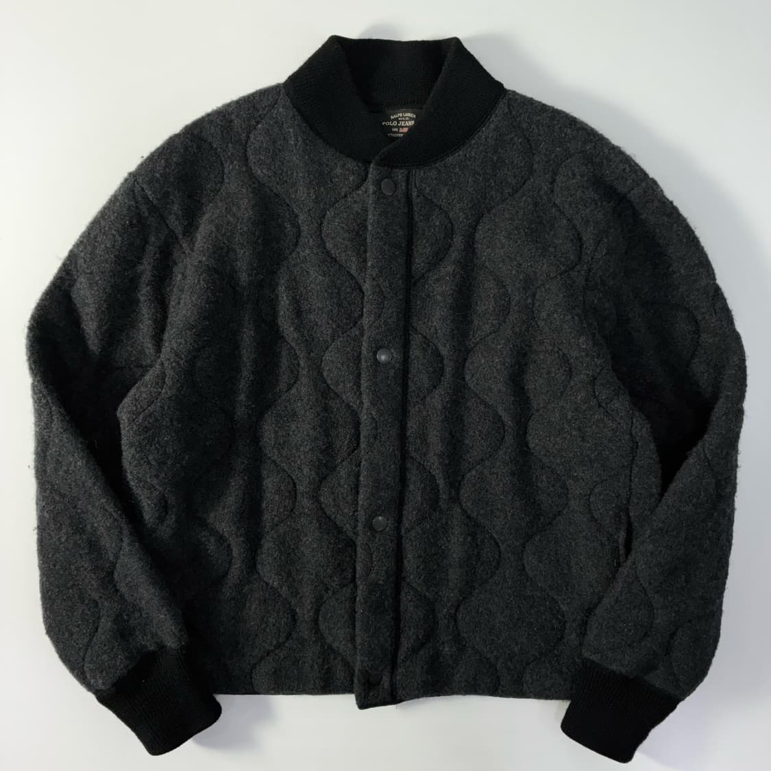 Polo  폴로진스 울 차콜 퀼팅 자켓   상품이미지1