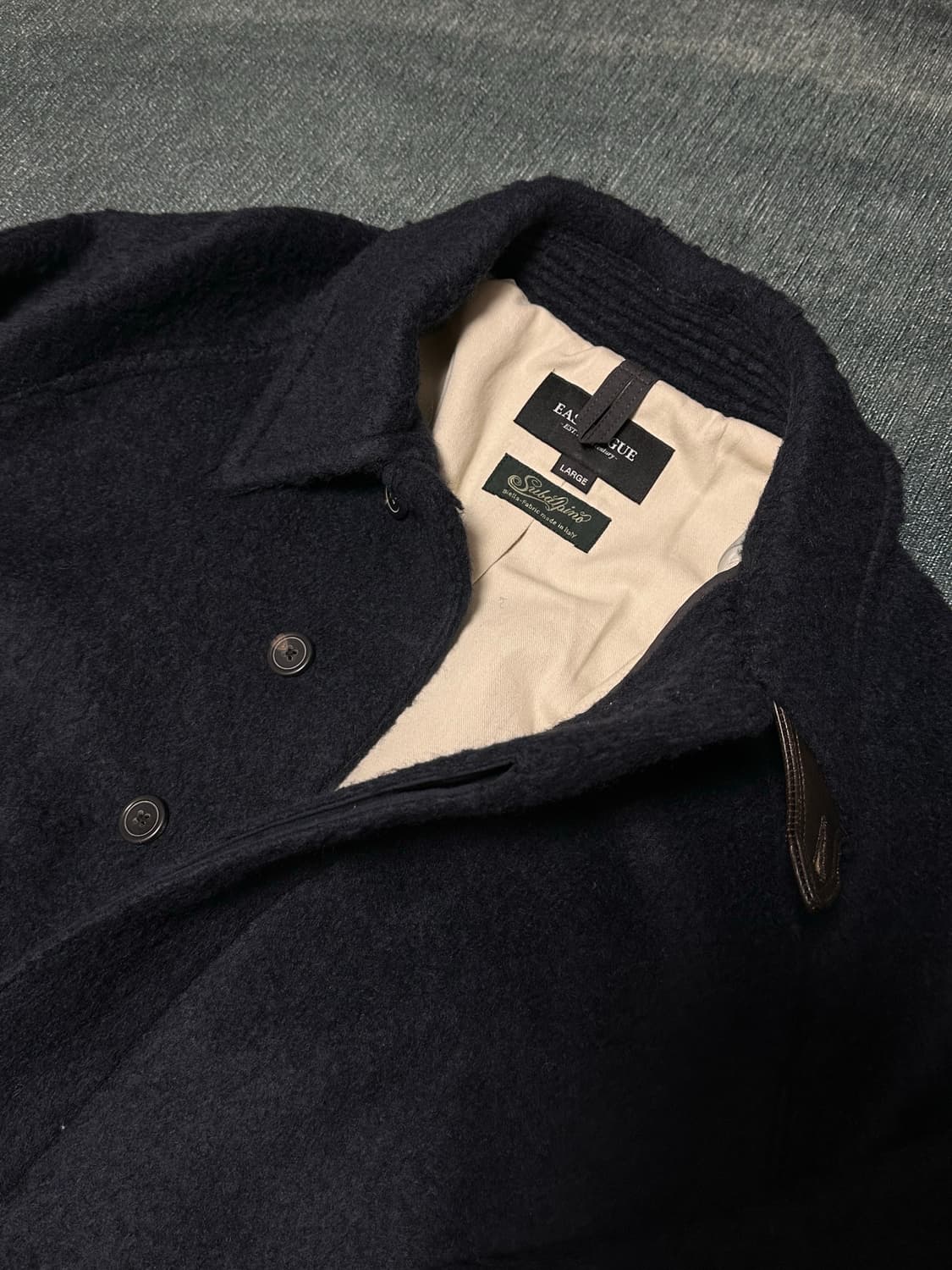 이스트로그 발마칸 울 코트/ balmacaan coat / navy ha 상품이미지4