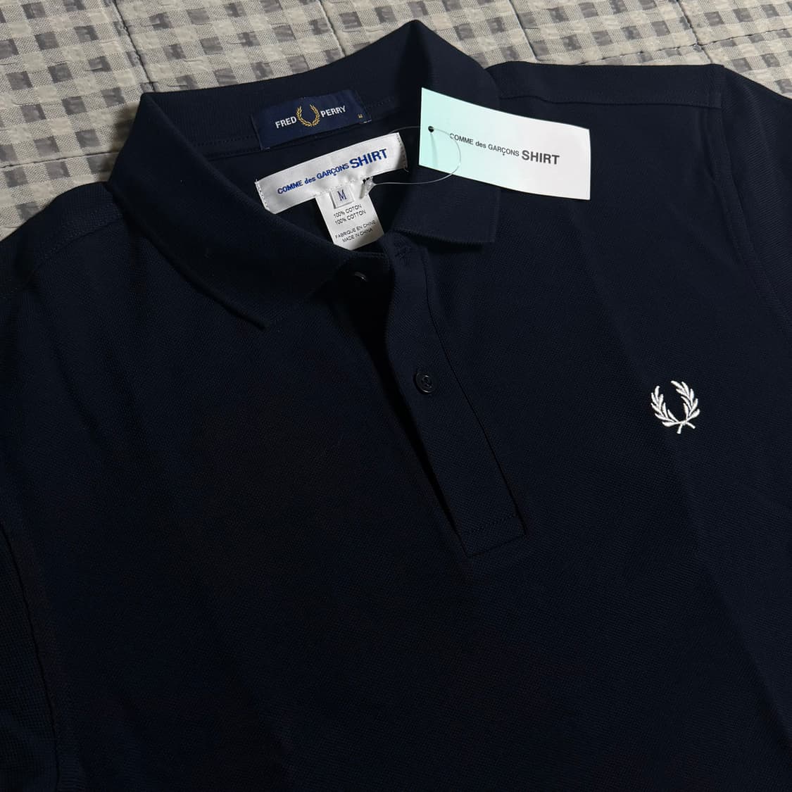 (M) 프레드페리 X 꼼데가르송 셔츠 폴로 pk티셔츠 상품이미지3