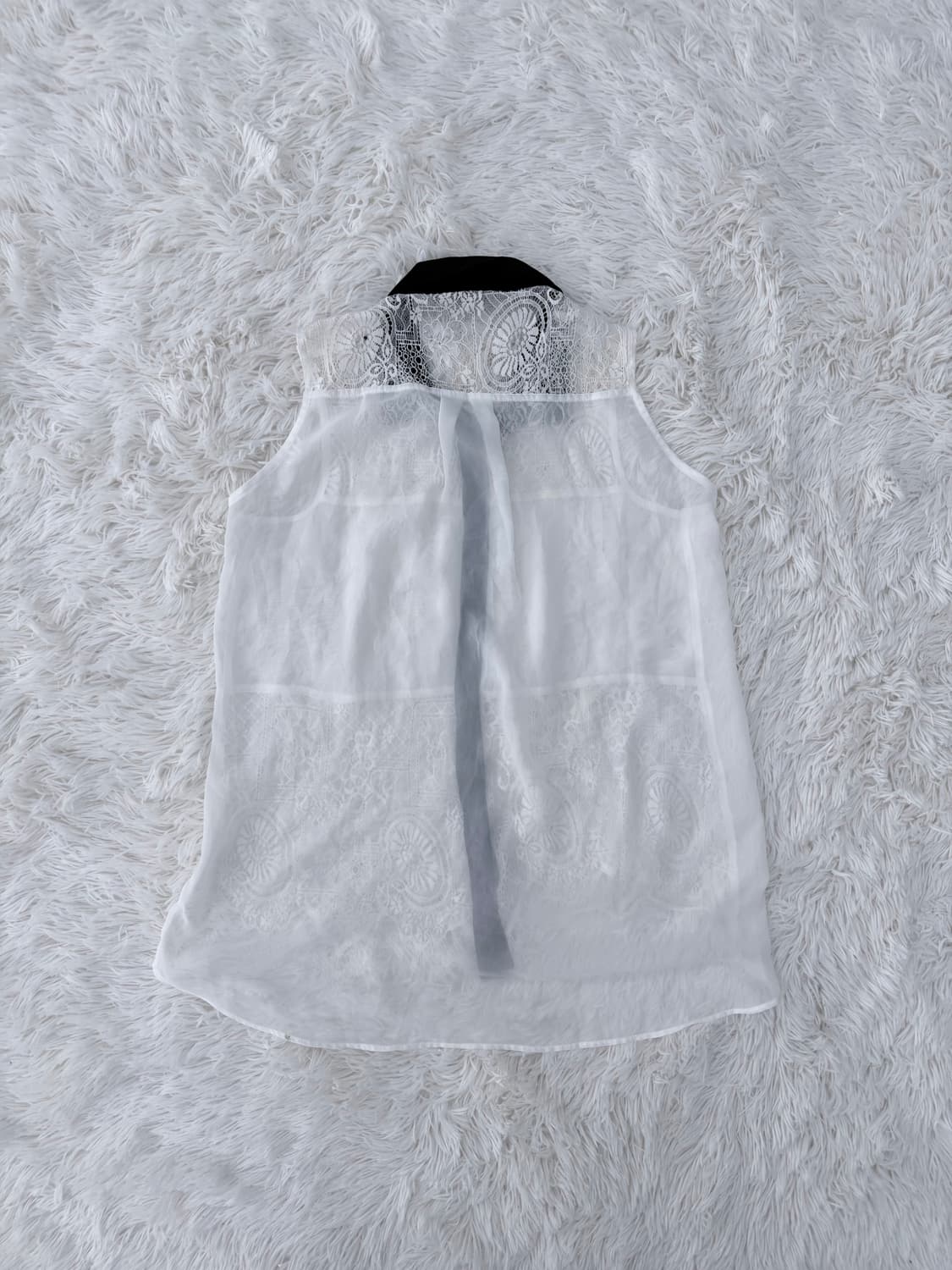 시스루레이스배색블라우스 상품이미지2